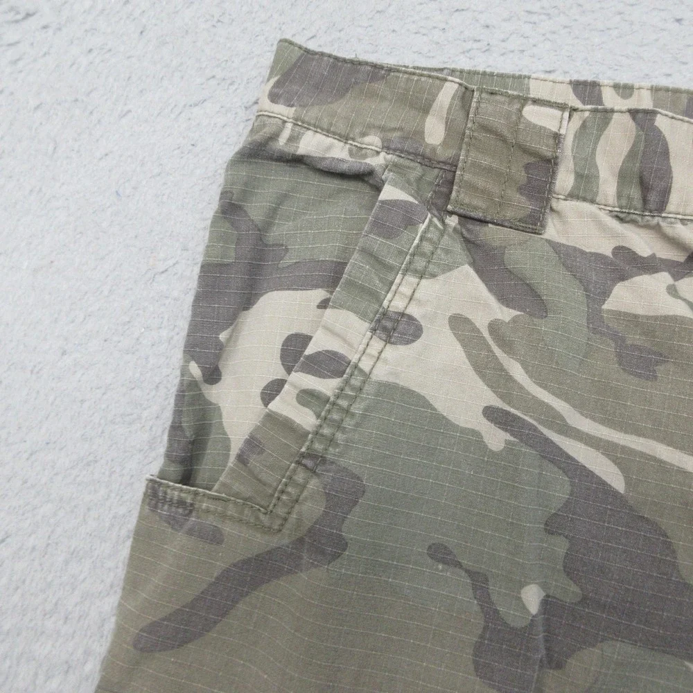 CE Schmidt Workwear Cargo Shorts Mens 40x11 Green Camo Cotton Ripstop Utility
